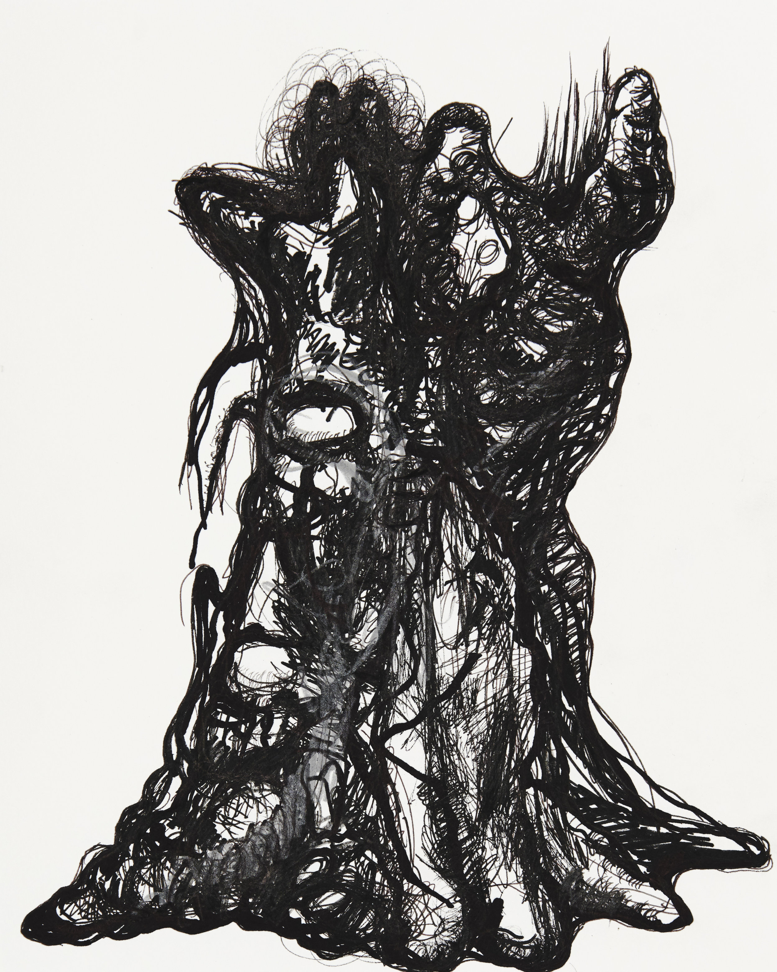  Magma tree, 2018 24 x 30 cm, Ink pen on paper 