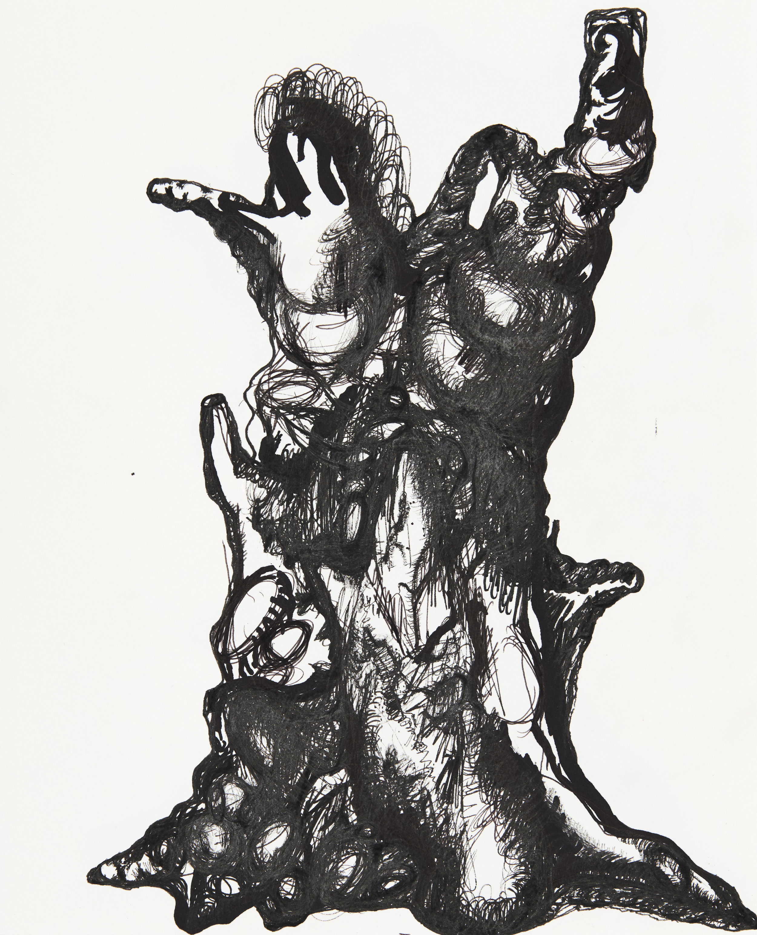  Magma tree, 2018 24 x 30 cm, Ink pen on paper 