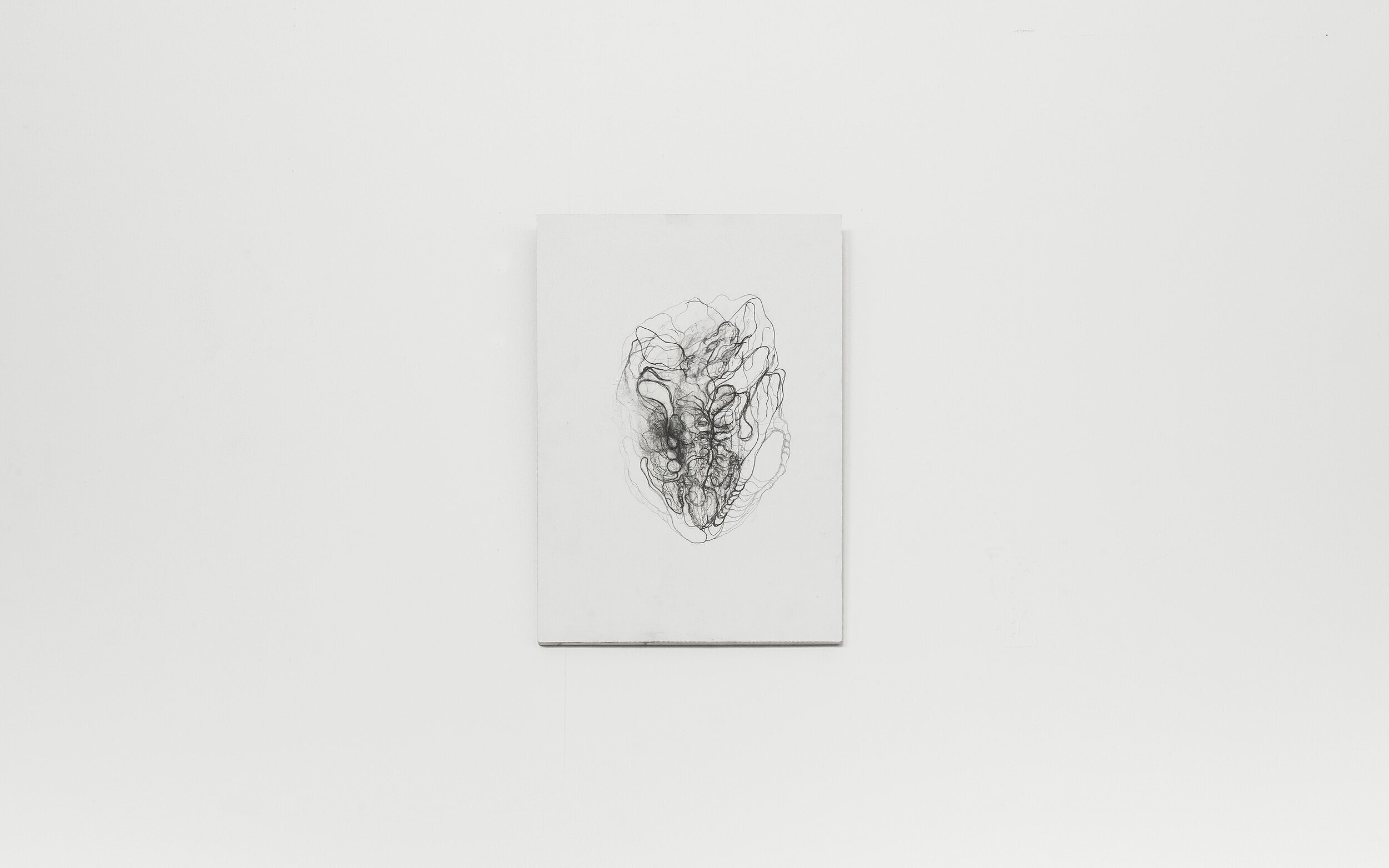  MASK, 30 x 42 x 2 cm, 2020,  Ink on canvas mounted on wood panel 